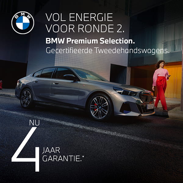 VOL ENERGIE VOOR RONDE 2. BMW Premium Selection. Gecertifieerde Tweedehandswagens. Ook 100% elektrisch.