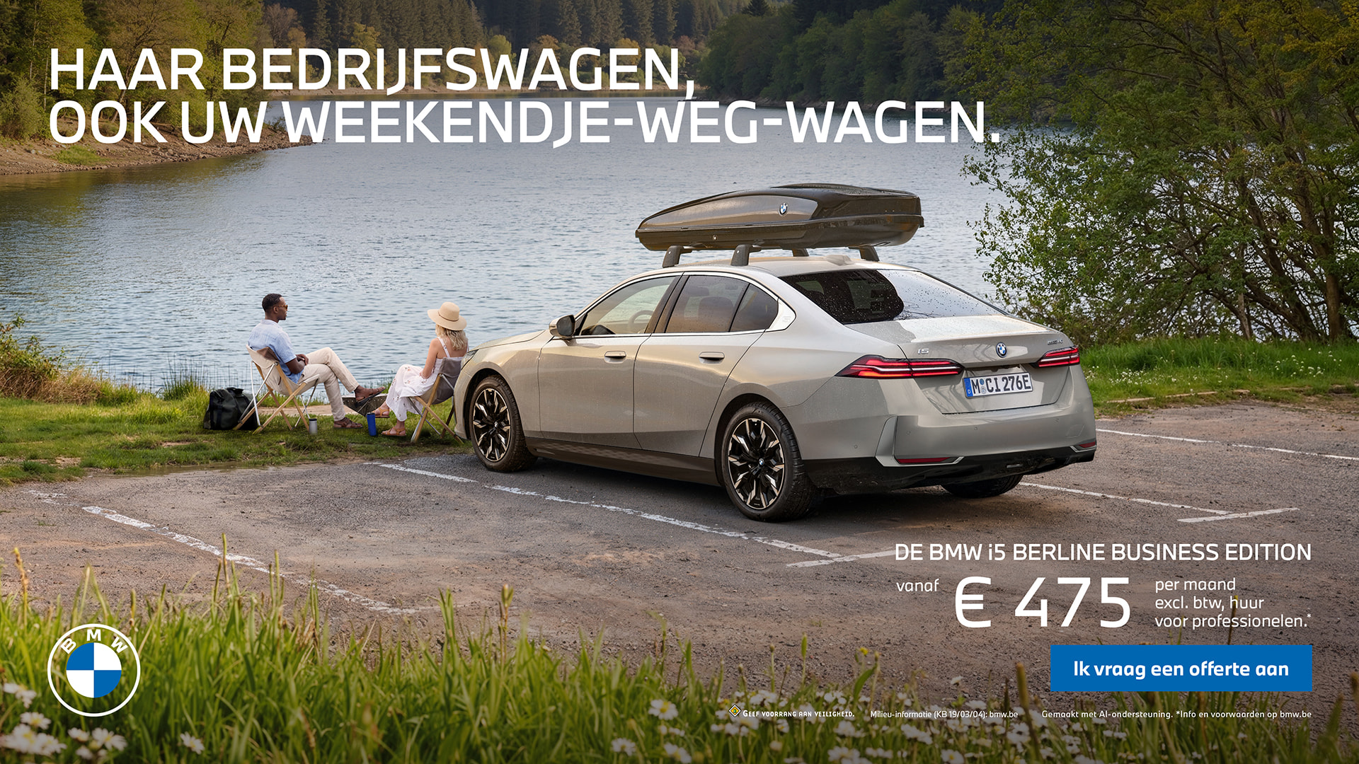 Haar bedrijfswagen, ook uw weekendje-weg-wagen.